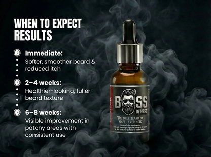 Bossishere Beard Growth Oil for Patchy Beards-30 ML